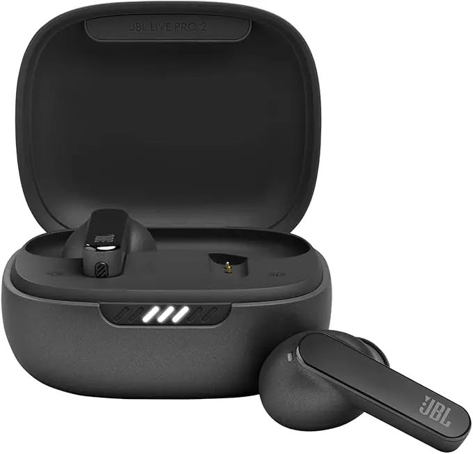JBL Live Pro 2 - Auriculares inalámbricos con cancelación de ruido, hasta 40 horas de reproducción con carga inalámbrica, 6 micrófonos para llamadas perfectas, control táctil y de voz JBL Live Pro 2 - Auriculares inalámbricos