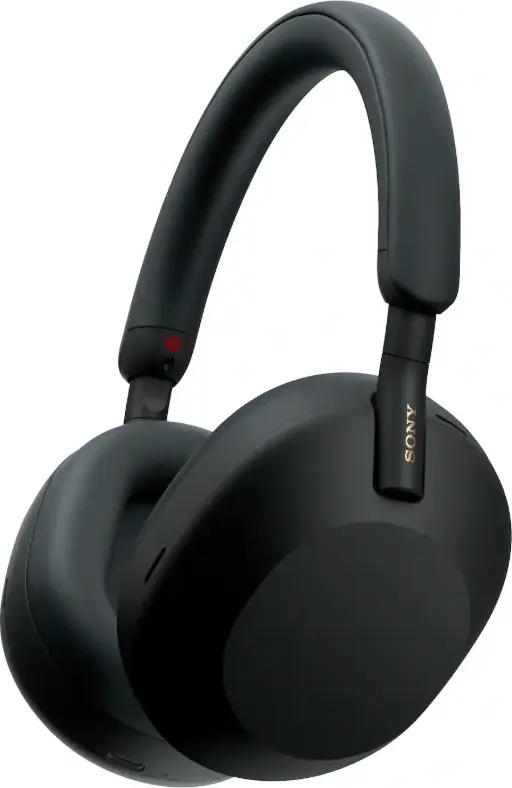 Sony - WH-1000XM5 Wireless Noise-Canceling Over-the-Ear Headphones - Black Sony - WH-1000XM5 Wireless Noise-Canceling Over-the-Ear Headphones - Black